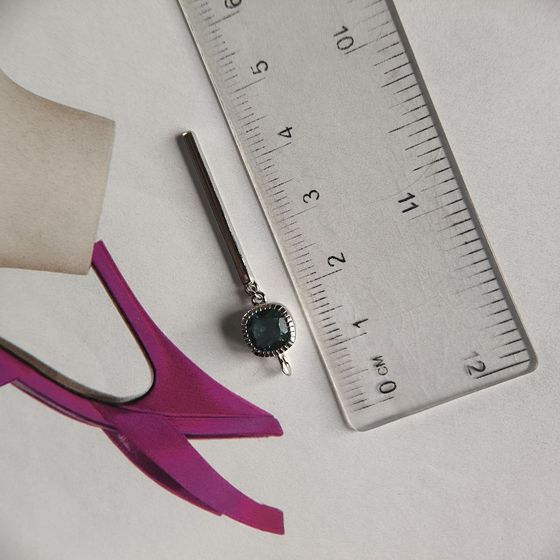 Серебряная подвеска с топазом Лондон Блю 0.783ct