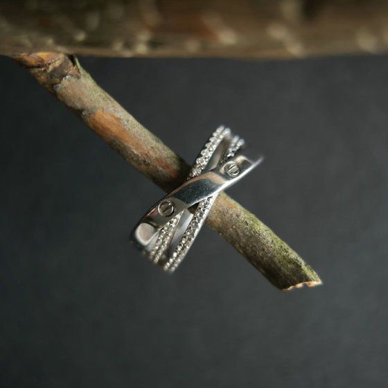 Серебряное кольцо с фианитами