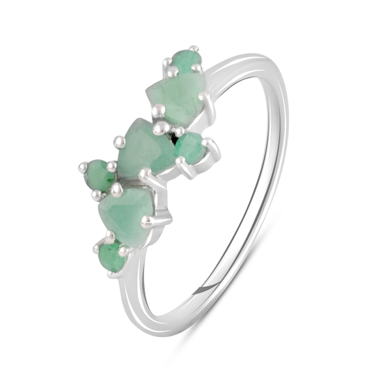 Серебряное кольцо с изумрудом 0.638ct