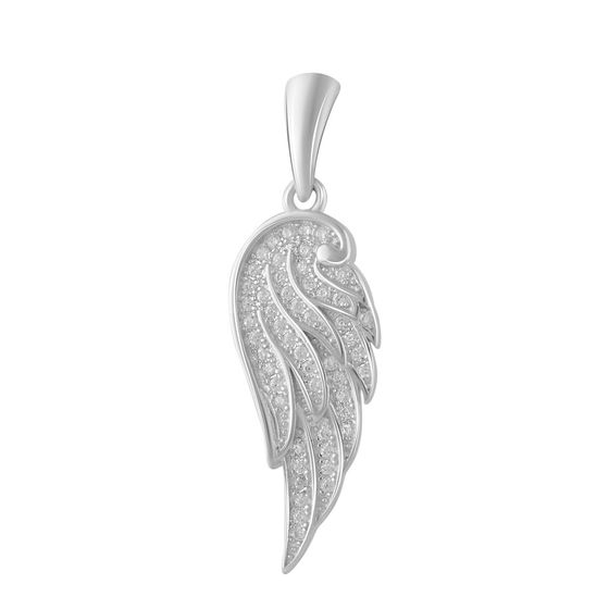 Серебряная подвеска с фианитами