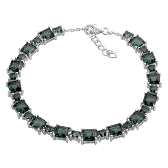 Серебряный браслет с топазом Лондон Блю 10.246ct