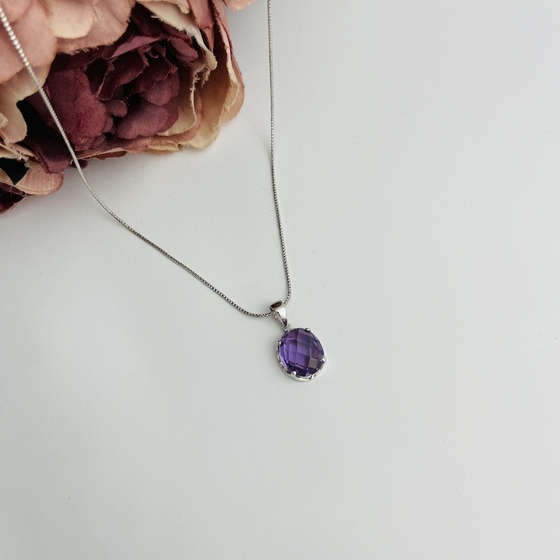 Серебряная подвеска с александритом 6.05ct