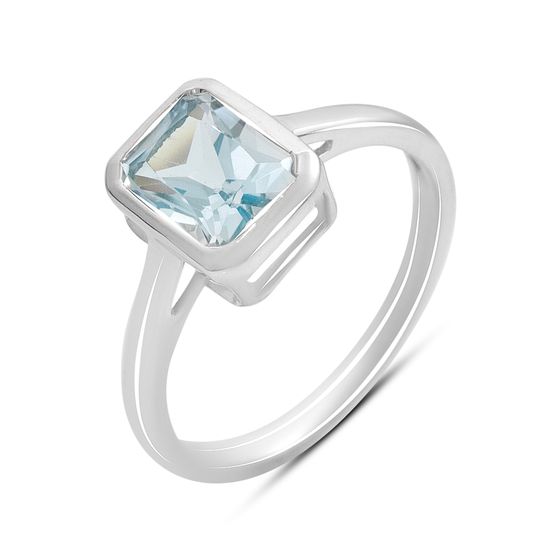 Серебряное кольцо с топазом 1.888ct