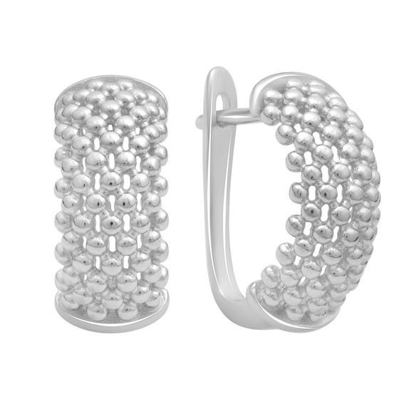 Серебряные серьги без камней