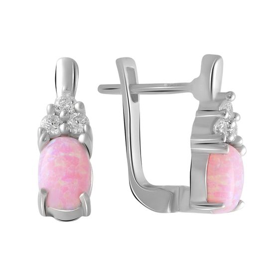 Серебряные серьги с опалом