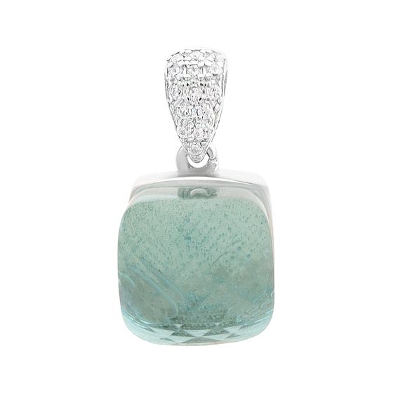 Серебряная подвеска с фианитами