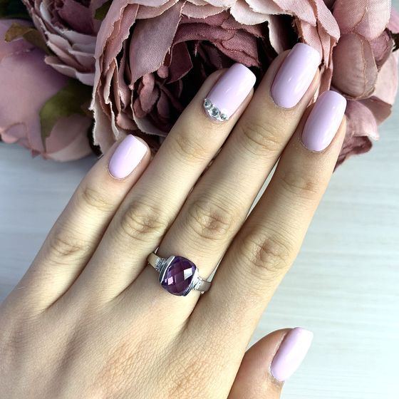 Серебряное кольцо с александритом 3.413ct