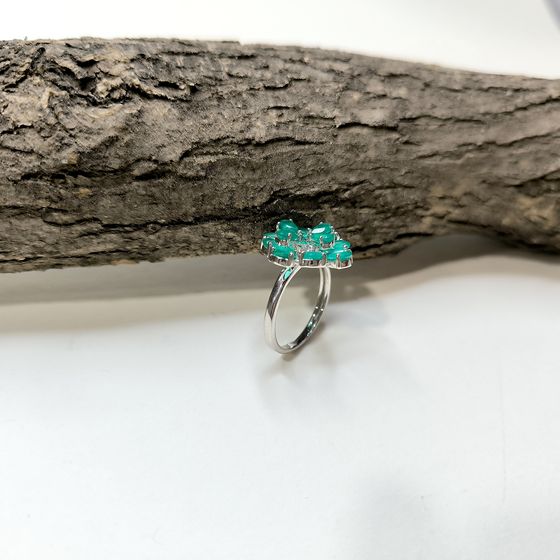 Серебряное кольцо с агатом 3.23ct
