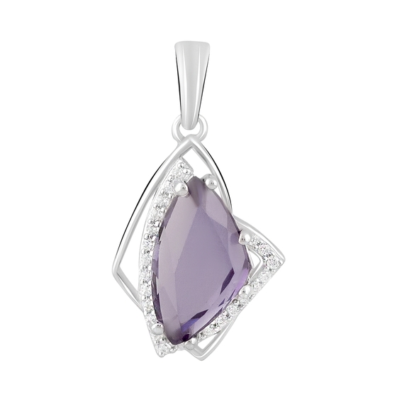 Серебряная подвеска с александритом 4.681ct
