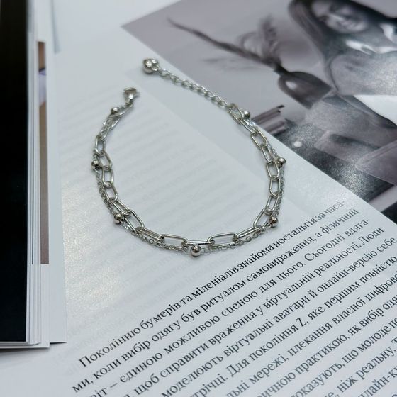 Серебряный браслет без камней