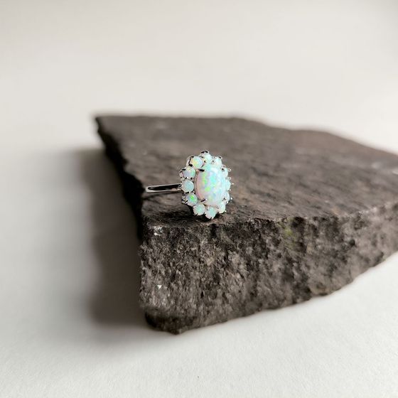 Серебряное кольцо с опалом 1.417ct