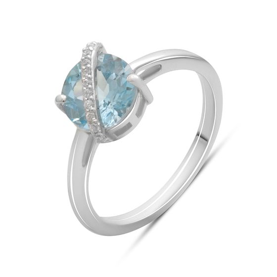 Серебряное кольцо с топазом 2.374ct