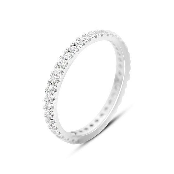 Золотое кольцо с фианитами 4.1ct