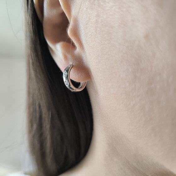 Серебряные серьги с фианитами