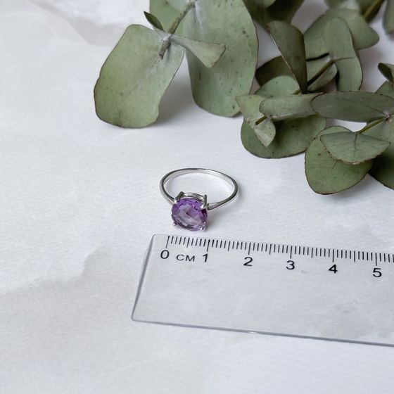 Серебряное кольцо с александритом 3.602ct