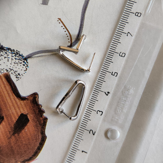 Серебряные серьги без камней