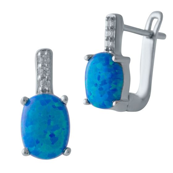 Серебряные серьги с опалом 0.773ct