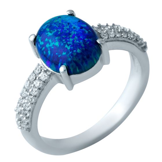 Серебряное кольцо с опалом 1.493ct