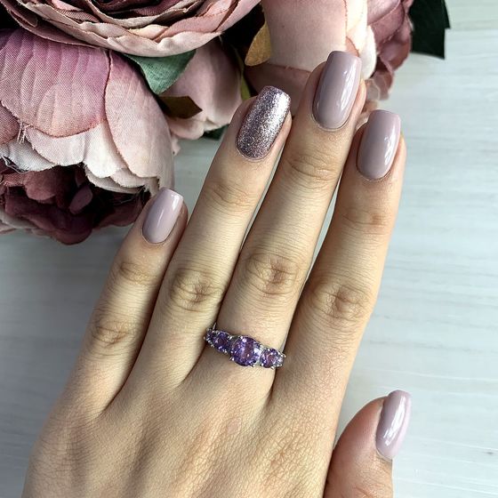 Серебряное кольцо с аметистом 2.292ct