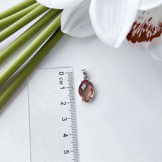 Серебряная подвеска с султанитом 5.198ct