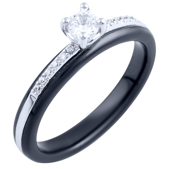 Серебряное кольцо с керамикой