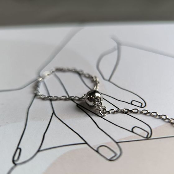 Серебряное кольцо без камней