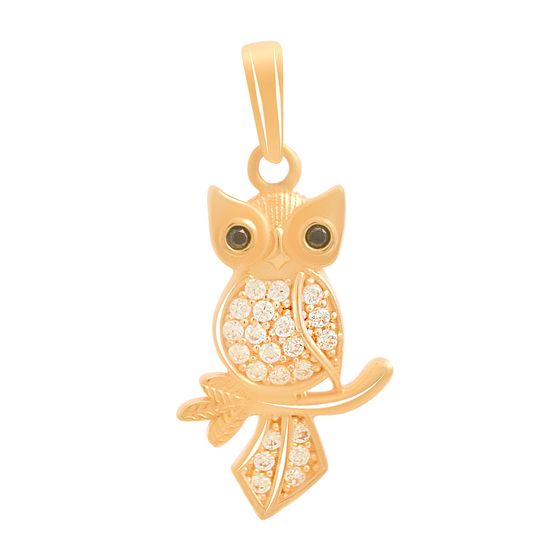 Золотая подвеска с фианитами 0.23ct