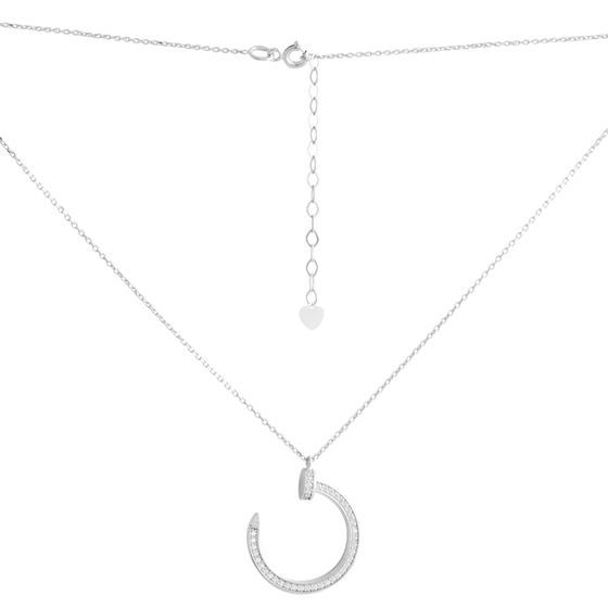 Золотое колье с фианитами 0.45ct