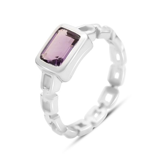 Серебряное кольцо с аметистом 1.338ct