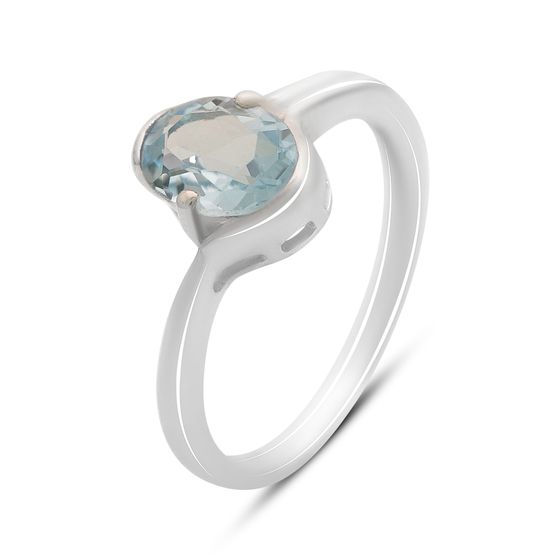 Серебряное кольцо с топазом 1.442ct