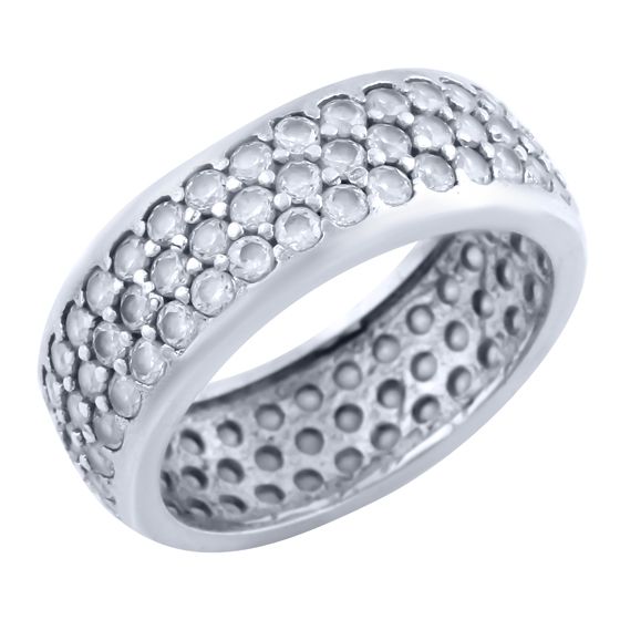 Серебряное кольцо с фианитами