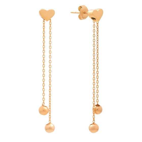 Золотые серьги без камней