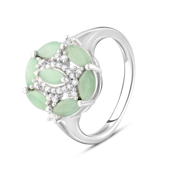 Серебряное кольцо с изумрудом 1.4ct