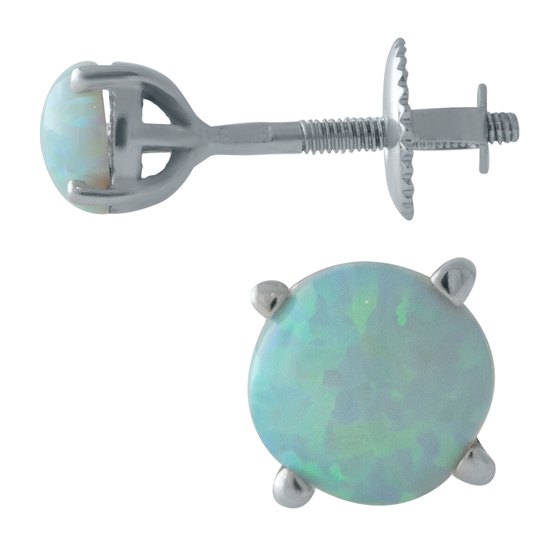 Серебряные серьги с опалом 0.368ct