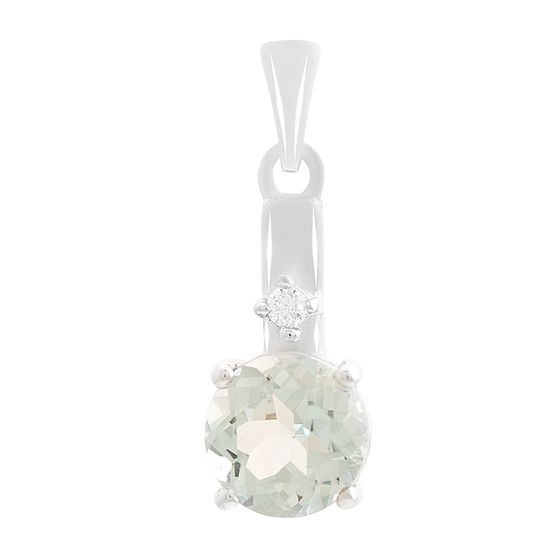 Серебряная подвеска с топазом 2.5ct