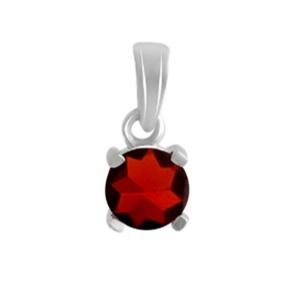 Серебряная подвеска с гранатом 0.625ct