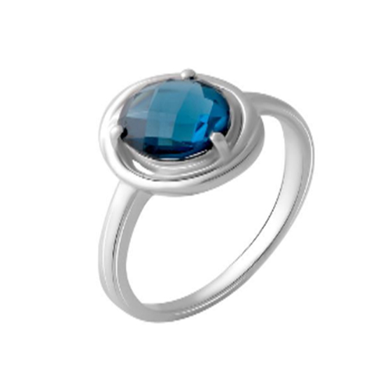 Серебряное кольцо с топазом