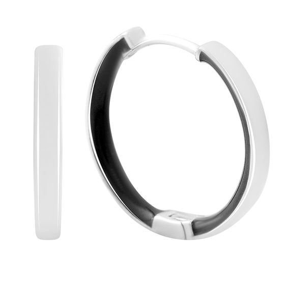 Серебряные серьги с емаллю