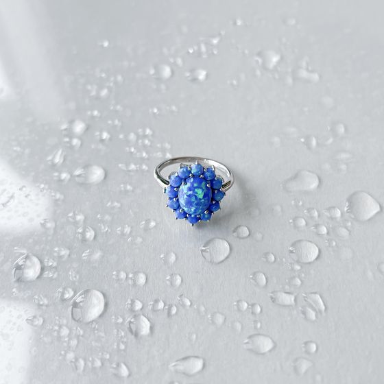 Серебряное кольцо с опалом 1.417ct