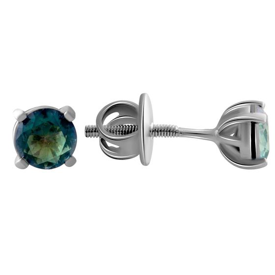 Серебряные серьги с мистик топазом 0.755ct
