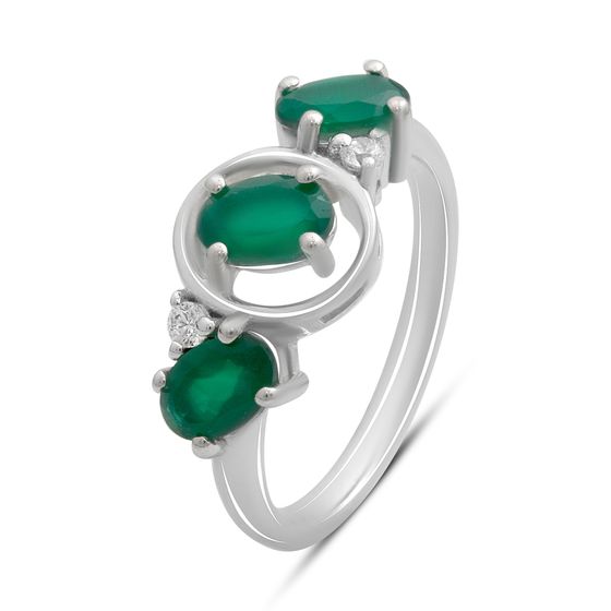 Серебряное кольцо с агатом 1.388ct