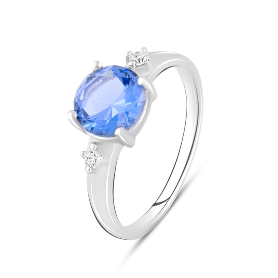 Серебряное кольцо с танзанитом nano 1.724ct