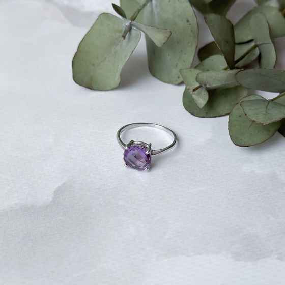 Серебряное кольцо с александритом 3.602ct