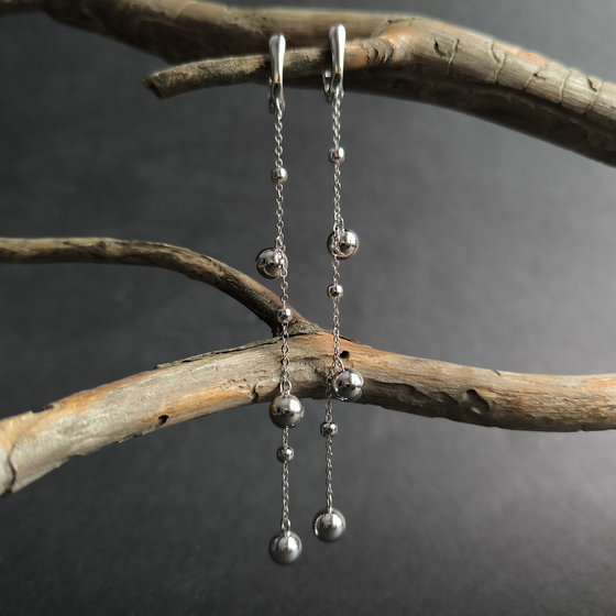 Серебряные серьги без камней