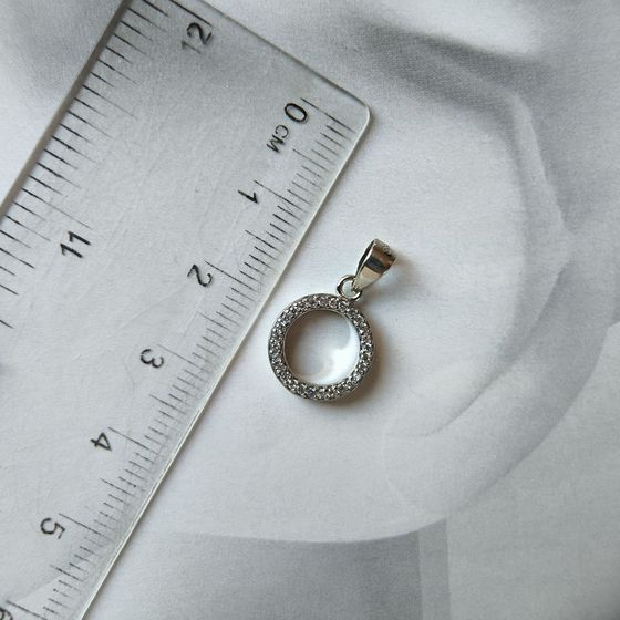 Серебряная подвеска с фианитами