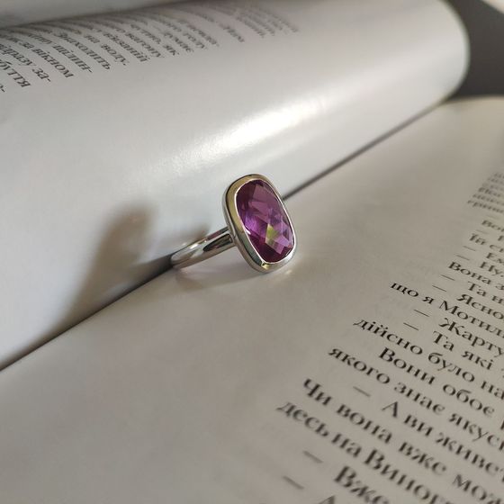 Серебряное кольцо с александритом 8.6ct