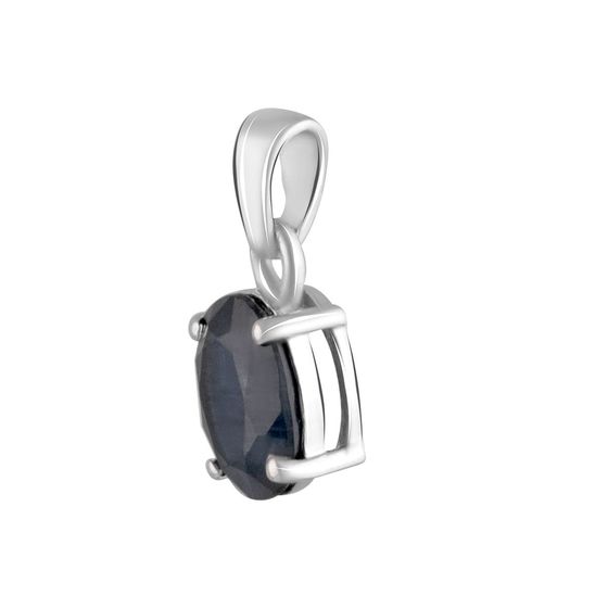 Серебряная подвеска с сапфиром 1.594ct