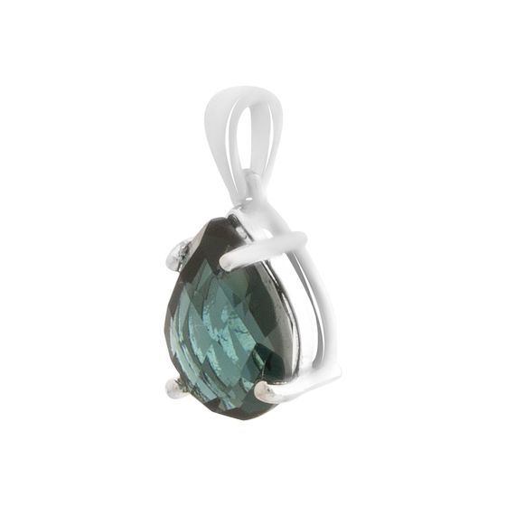 Серебряная подвеска с топазом Лондон Блю 2.903ct
