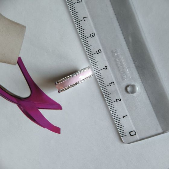 Серебряное кольцо с керамикой