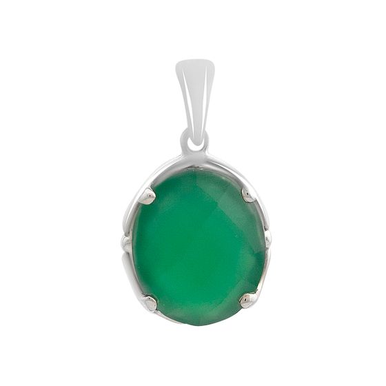 Серебряная подвеска с агатом 3.883ct